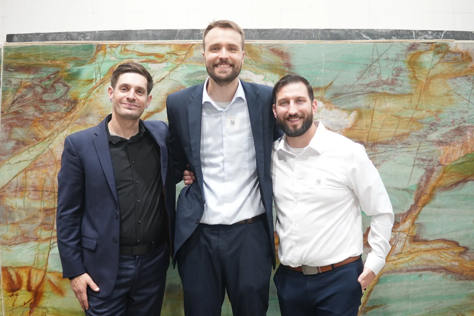 Capitol Keys trio at the marble wall