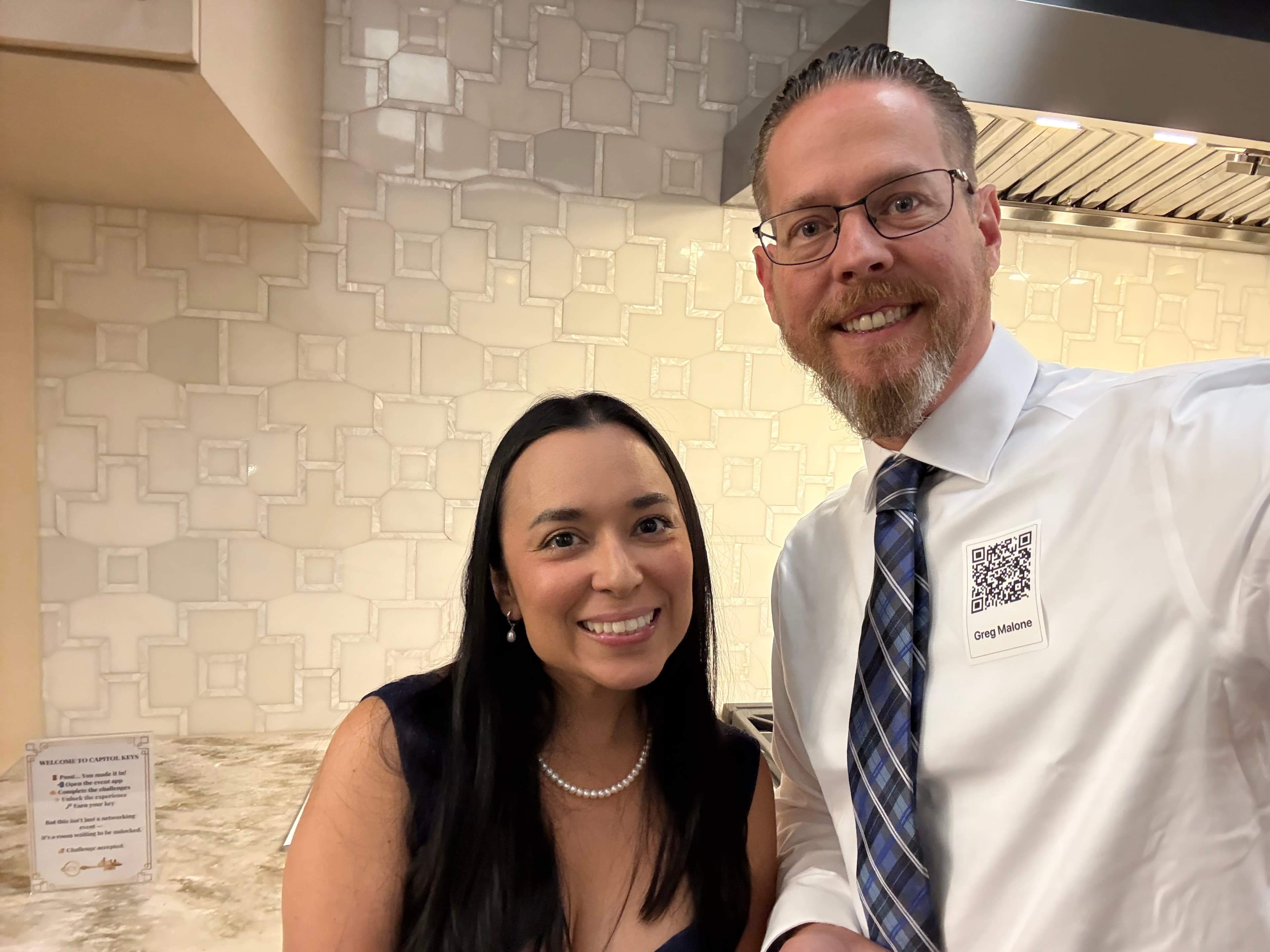 Guests connecting at a Capitol Keys event